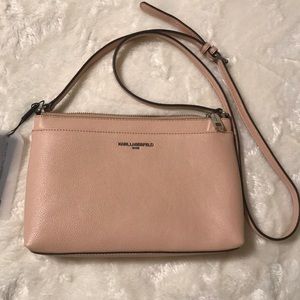 Karl Lagerfeld light pink bag